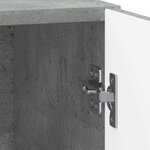vidaXL Cabinet de chevet Gris béton 43 x 34 5 x 50 cm