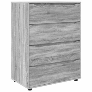 vidaXL Armoires de rangement 2 Pièces Gris Sonoma 80 x 48 x 105 cm