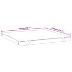 vidaXL Protège-matelas blanc 200x200 cm imperméable