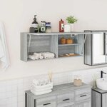 vidaXL Armoire murale de bain sonoma gris 100x25x40 cm bois ingénierie