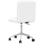 vidaXL Chaises à manger lot de 4 blanc similicuir