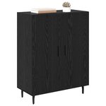 vidaXL Buffet Chêne noir 69 5 x 34 x 90 cm Bois d'ingénierie
