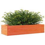 vidaXL Jardinière cire marron 110x40x23 cm bois de pin massif