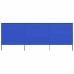 vidaXL Paravent 3 panneaux Tissu 400 x 160 cm Bleu azuré