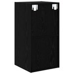 vidaXL Ensemble meuble TV Chêne noir 37 x 37 x 72 cm Bois d'ingénierie
