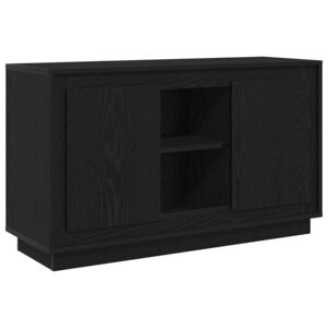 vidaXL Buffet Chêne noir 102 x 35 x 60 cm Bois d'ingénierie