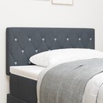 Tête de lit vidaXL Boutons en cristal Capitonnée Gris foncé 100 cm Velours