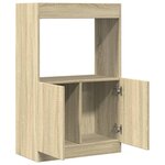 vidaXL Buffet haut chêne sonoma 63x33x100 cm bois d'ingénierie