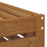vidaXL Banc de Jardin Naturel 43 x 43 x 37 cm Bois d'Acacia Massif