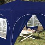 vidaXL Tente de fête pop-up 575 x 288 x 245 cm Bleu Tissu Oxford