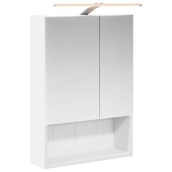 vidaXL Armoire Miroir de Salle de Bain Blanc 50 x 14 5 x 70 cm