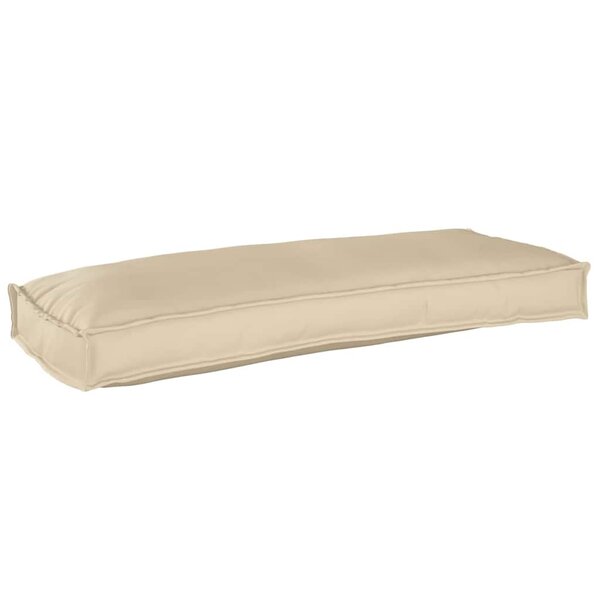 vidaXL Coussin pour banc de palette Beige 100 x 40 x 8 cm Tissu Oxford