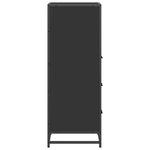vidaXL Armoire de salle de bain noir 35x37 5x100 cm bois d'ingénierie