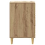 vidaXL Table de chevet Chêne artisanal 43 x 39 5 x 66 5 cm