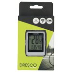 Dresco Ordinateur sans fil de vélo 12 fonctions Blanc