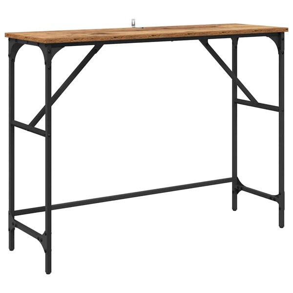 vidaXL Table console Bois ancien 100 x 32 x 75 cm Bois d'ingénierie