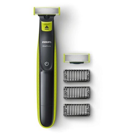 Philips qp2520/30 rasoir oneblade - 3 sabots clipsables barbe de 3 jours - rechargeable - 100  étanche