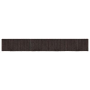vidaXL Tapis rectangulaire marron foncé 60x400 cm bambou