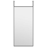 vidaXL Miroir de porte Noir 30x60 cm Verre et aluminium