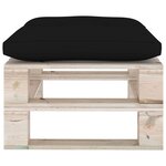 Vidaxl salon de jardin palette 9 pièces avec coussins bois de pin