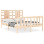 vidaXL Cadre de lit sans matelas 120x200 cm bois de pin massif