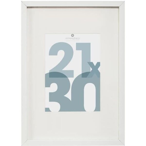 Cadre photo Manu - 21 x 30 cm - Blanc