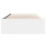 vidaXL Cadre de lit sans matelas blanc 90x200 cm bois d'ingénierie