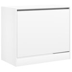 vidaXL Armoire à chaussures blanc 80x42x69 cm bois d'ingénierie