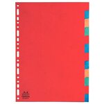 Jeu intercalaires carte lustrée A4 12 touches