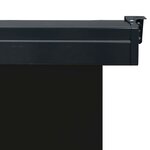 vidaXL Auvent latéral de balcon 120x250 cm Noir