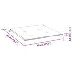 vidaXL Coussins de chaise de jardin lot de 4 multicolore 40x40x3 cm
