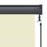 vidaXL Store roulant d'extérieur 80 x 250 cm Crème
