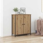 vidaXL Buffet chêne artisanal 70 x 30 x 80 cm Bois d'ingénierie