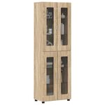 vidaXL Haut Armoire avec étagère FLORIN Chêne Sonoma 60 x 35 x 182 cm
