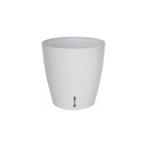Pot en plastique rond avec réserve d'eau 35 cm eva