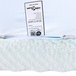 vidaXL Coussins de Matelas Blanc et vert 140 x 190 cm