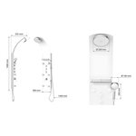 EISL Panneau de douche avec mitigeur KARIBIK blanc