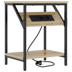 vidaXL Cabinet de chevet Chêne sonoma Bois d'ingénierie