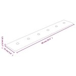 vidaXL Panneaux muraux 12 Pièces Bordeaux 90x15 cm Similicuir 1 62 m²