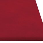 vidaXL Panneaux muraux 12 Pièces Rouge bordeaux 90x30 cm Velours 3 24 m²