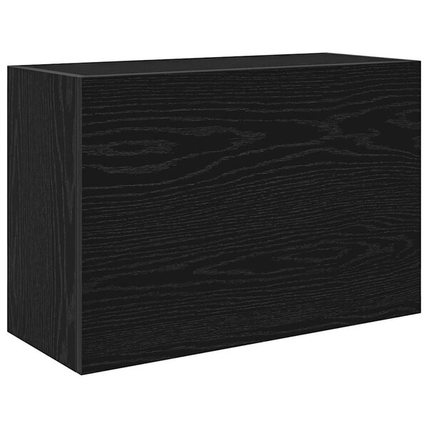 vidaXL Armoire murale de bain noir 60x25x40 cm bois d'ingénierie