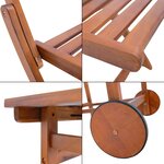 Salon de jardin 5 pièces bois d'acacia naturel 03_0010532