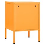 vidaXL Table de chevet Jaune moutarde 35x35x51 cm Acier