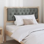 vidaXL Tête de lit marron et gris foncé 100 cm Bois massif en pin