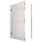 vidaXL Portail de jardin 100x150 cm Acier inoxydable