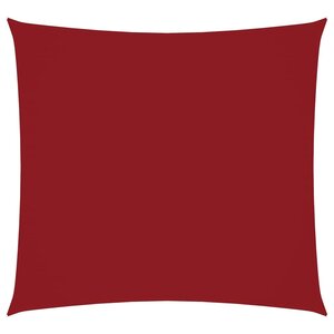 vidaXL Voile de parasol tissu oxford carré 6x6 m rouge