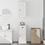 vidaXL Ensemble de mobilier de salle de bain 2 Pièces Marron et blanc