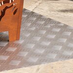 vidaXL Plaques à damier 2 Pièces Argent 100 x 50 cm Aluminium