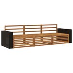 vidaXL Ensemble de canapés d'extérieur 3 Pièces Naturel