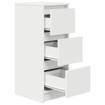 vidaXL Buffet blanc 29 5x34x76 cm bois d'ingénierie
